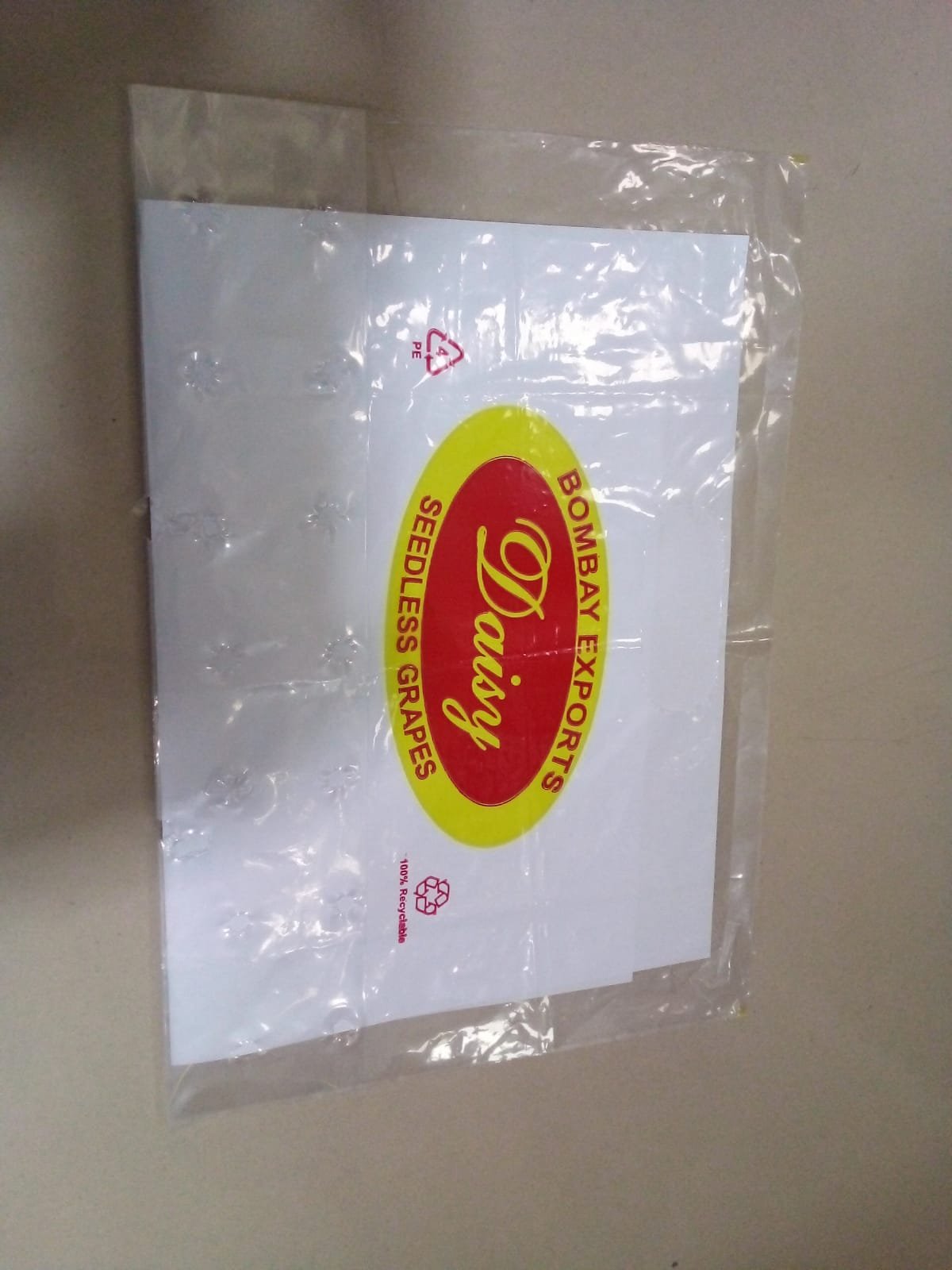 Printed seedless grapes export liner bag